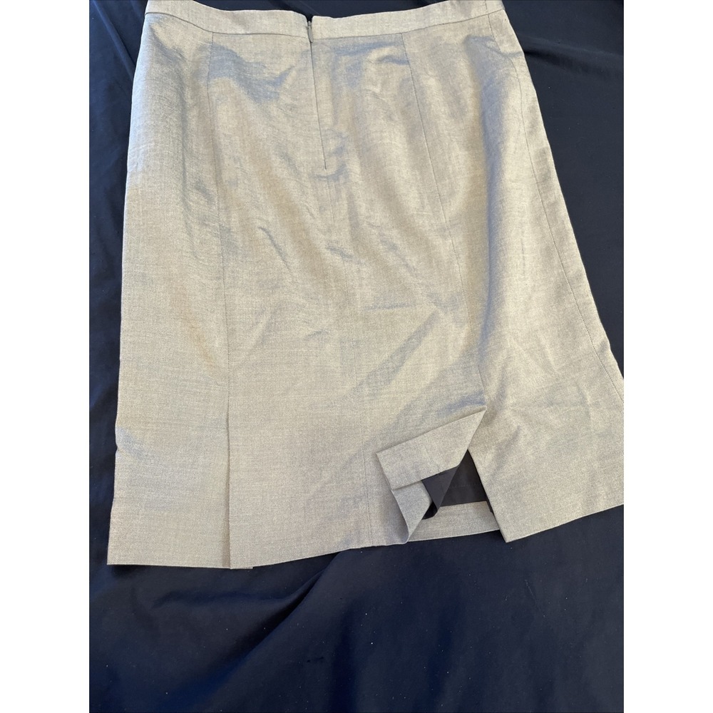 Antonio Melani‎ Blue Viscose Wool Blend Pencil Skirt Lined Zipper Career Sz8 - Picture 5 of 7